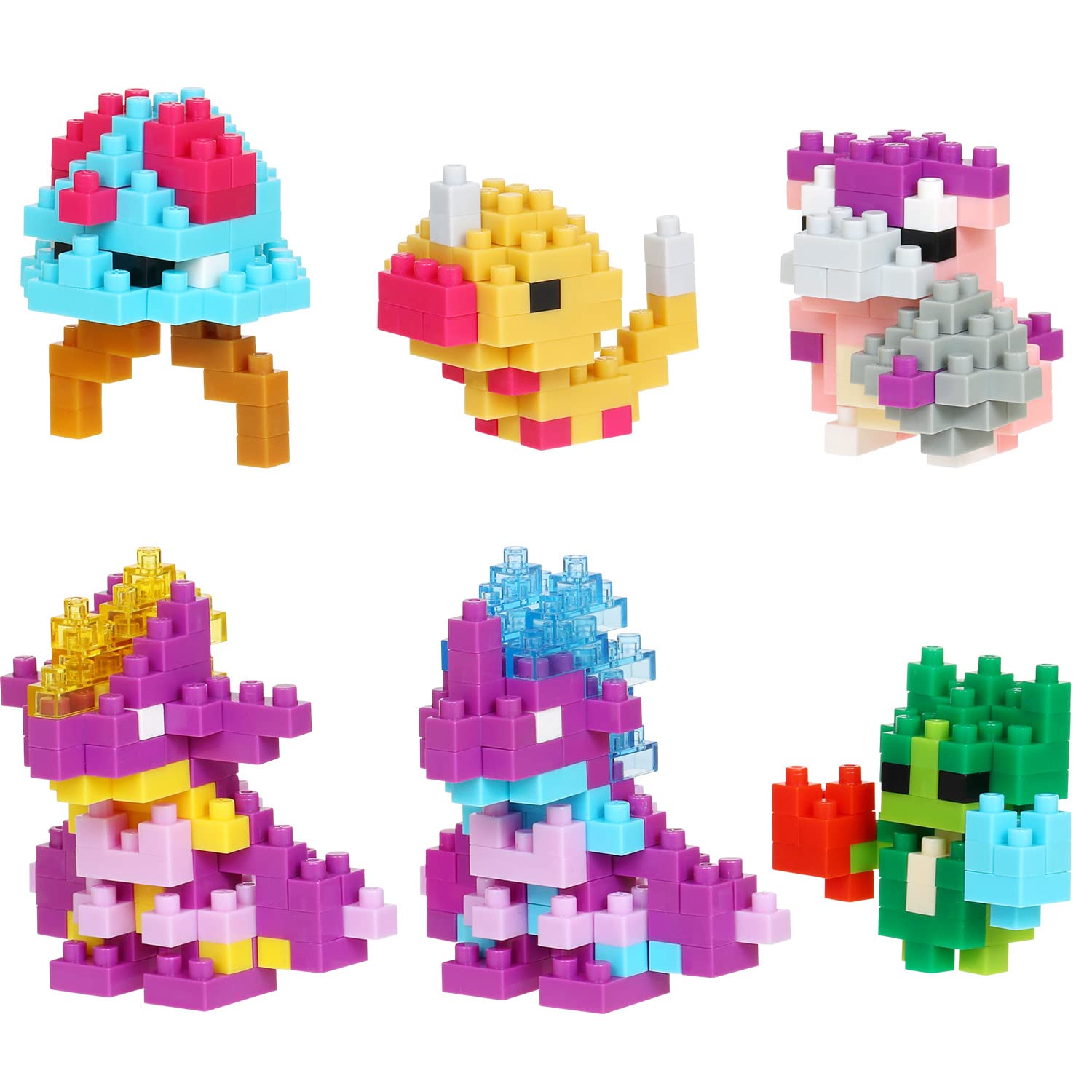 Nanoblock Mini Nano Pokemon Poison Type (Box) Nbmc_43S 1Box = 6 Pieces, 6 Types In Total