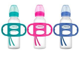 Dr Brown's 6M+ Milestones Sippy Bottle With 100% Silicone Handles 8 fl oz