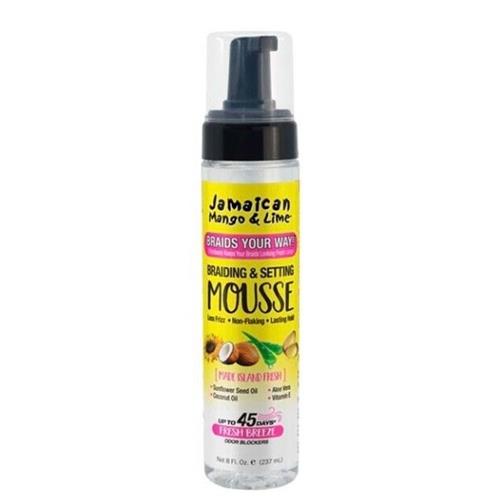 Jamaican Mango & Lime Braiding & Setting Mousse, Fresh Breeze 8oz