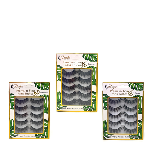 Boujee Glam Beauty Premium Faux Mink Lashes 3D