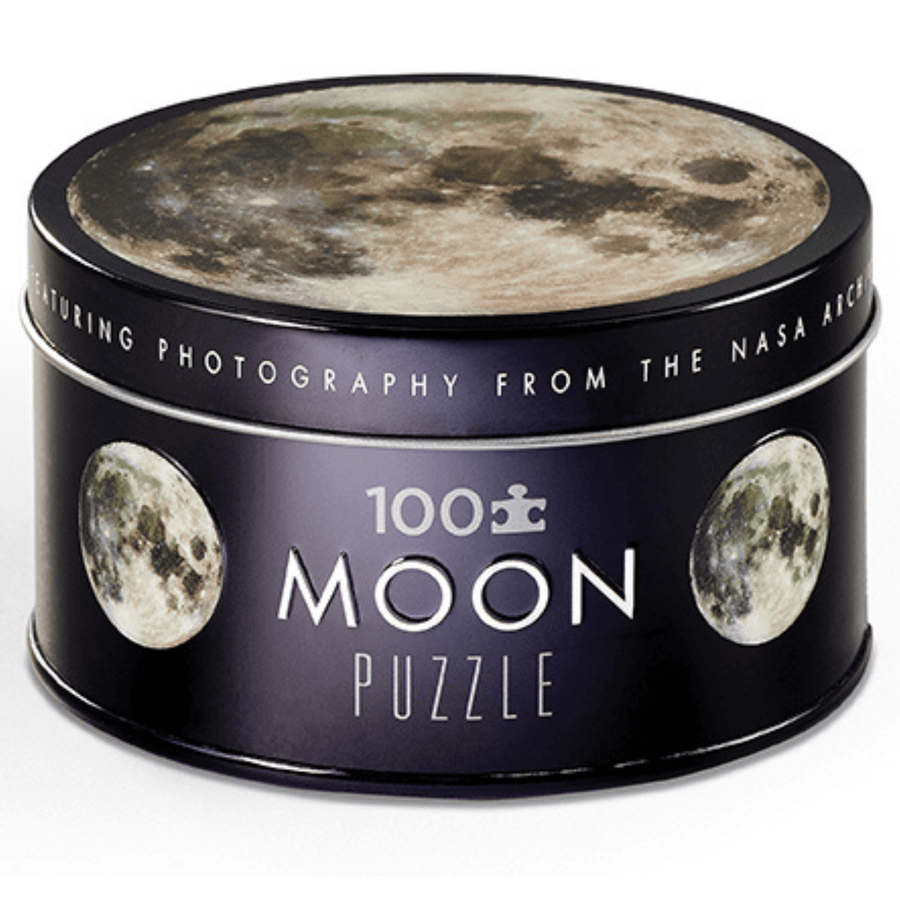 Crocodile Creek Moon 100 piece puzzle in tin