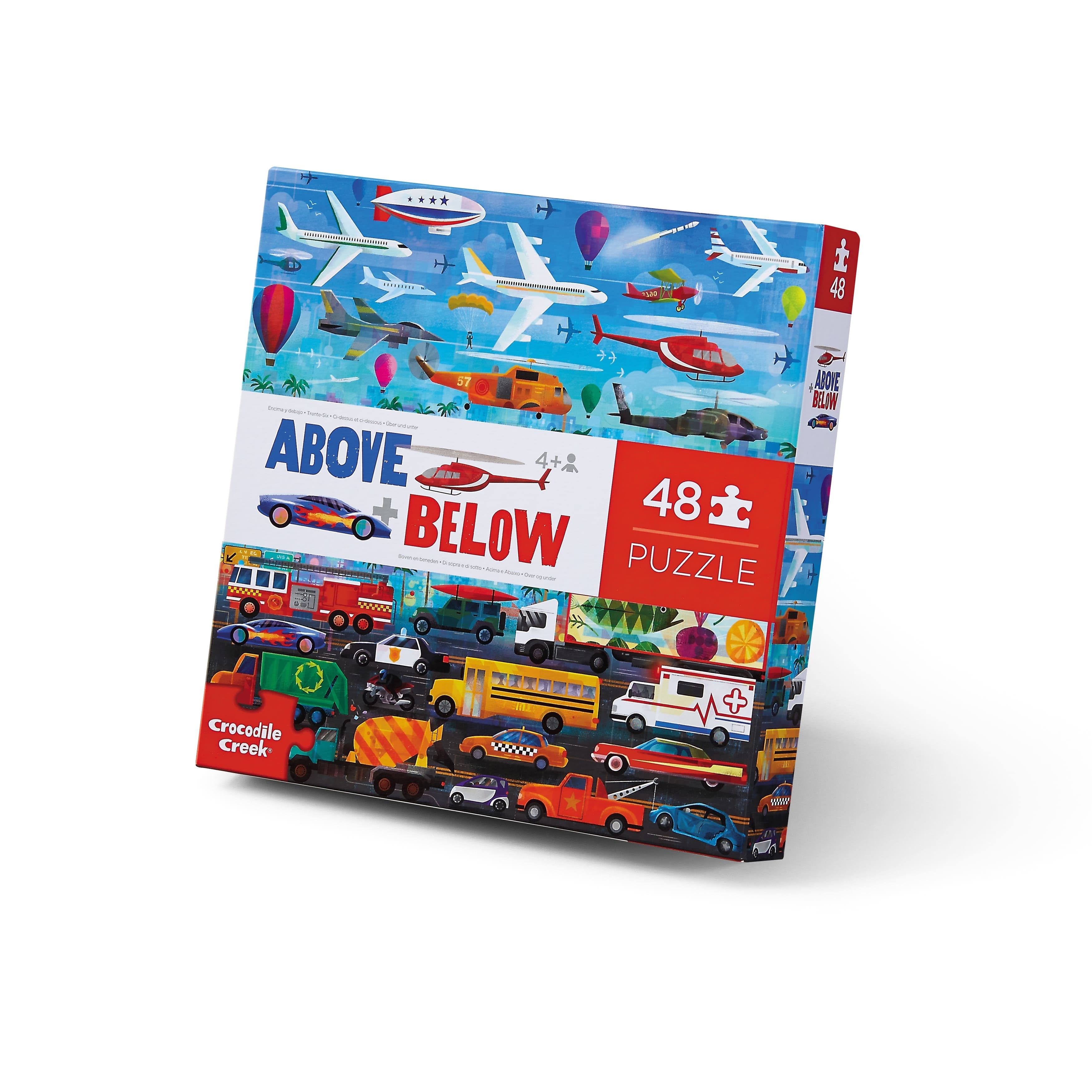 Crocodile Creek 48 Piece Above & Below Puzzle | Things That Go