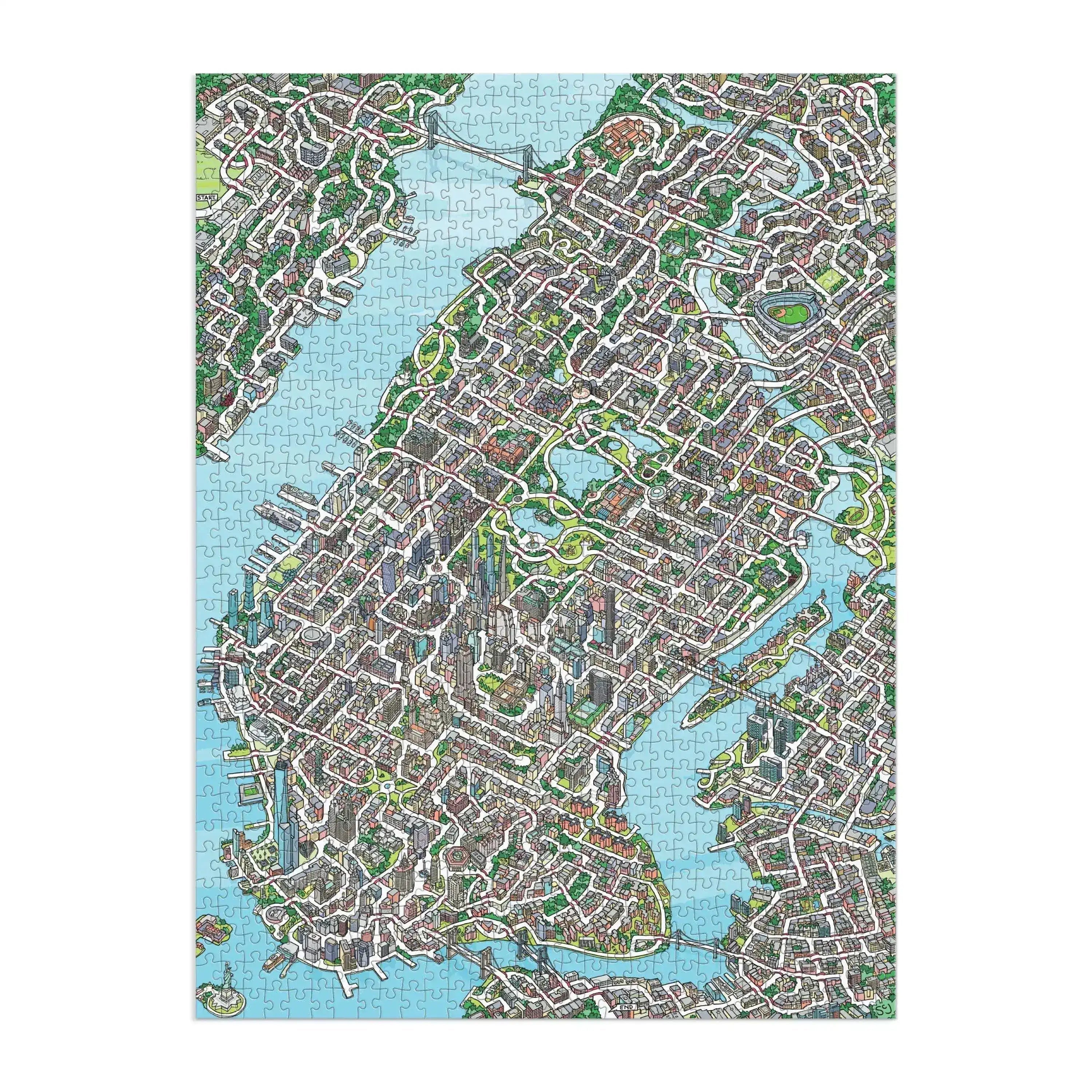 The Big Apple 1000 Piece Maze Puzzle