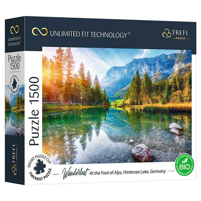 Puzzle: Wanderlust: At the Foot of Alps, Hintersee Lake, Germany 1500pc